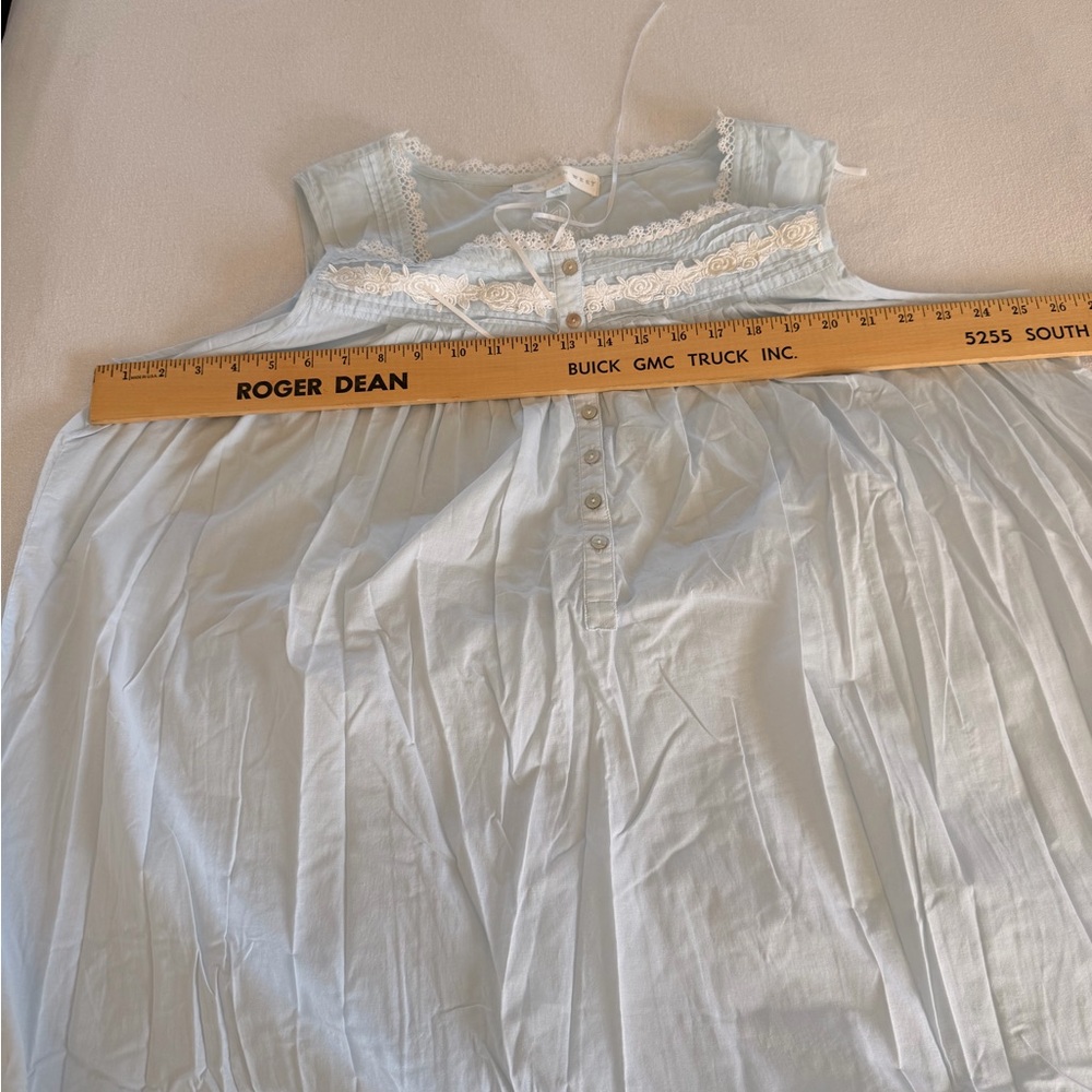 Vintage Eileen West Sleepwear Cotton Romantic Cottagecore Tradwife Nightgown XL - Picture 9 of 12